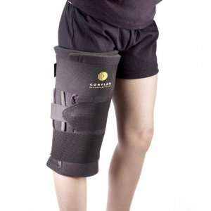  Corflex Compression Knee Immobilizer 24 2 Gels   Black 