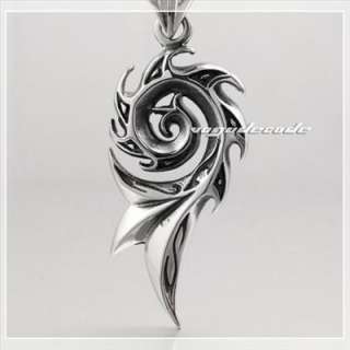 Tribal Barb Tattoo Stainless Steel Mens Pendant 4P016  