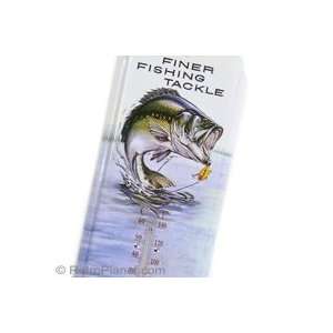  Finer Fishing Tackle Heddon Tin Thermometer Patio, Lawn 