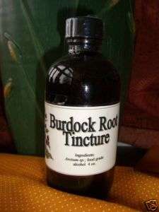 BURDOCK ROOT TINCTURE (Arctium lappa) 4 oz Bottle  