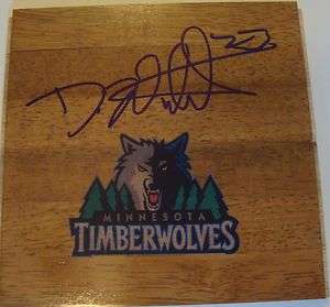   Williams Signed Minnesota Timberwolves Floorboard w/COA Arizona  