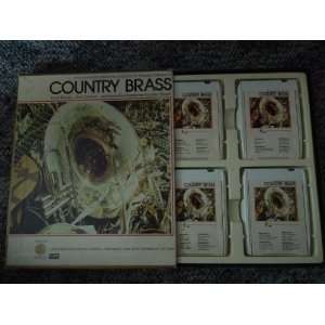 Four  8 Track Tapes in Box Country Brass, From Tijuana New Orleans 