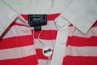 NWT Le Tigre hot pink top ls polo shirt womens $52 ~ M  