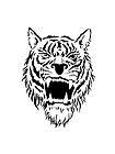 tiger head stencil for airbrush tattoo craft art 522 $ 9 81 