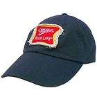Miller Genuine Draft Beer High Life Faded Blue Red Cotton Velcro 