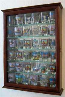   Shooter Display Case Cabinet Shadow Box with glass door  SCD06B WAL