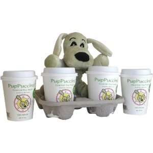   PupPuccino Gourmet Dog Treats Sampler w/ stuffed toy Dog: Pet Supplies