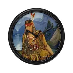 Indian Maiden Vintage Wall Clock by 