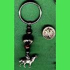 WOLF & HEMATITE Beaded Key Chain/Keychain​/Key Ring