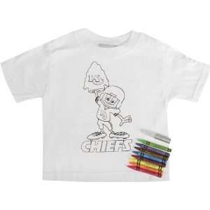 Kansas City Chiefs Toddler Magic Crayon Coloring Tee Shirt Set:  
