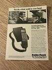 1989 Mobile Cell Phone Cellular Telephone RS Ad  