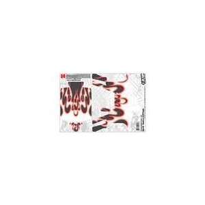  Upgrade RC Spektrum DX3R Tribal Flames Graphic Kit: Red 