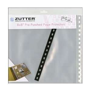  Zutter Bind It All Pre Punched Page Protectors 8X8 6/Pkg 