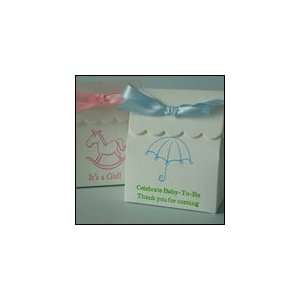  Baby Theme Personalized Scalloped Favor Bag Health 