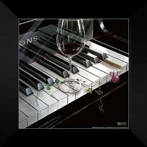    Michael Godard Framed Art 16x16 The Key to Wine Home & Kitchen