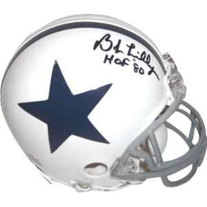  Bob Lilly Dallas Cowboys Autographed White Riddell Mini 