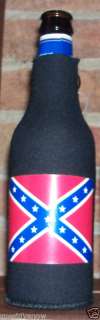Rebel Beer Koozie Huggie Cooler Confederate Flag Coolie  