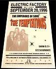 the temptations concert tour poster 1996 hand signed by gary cribb 