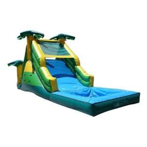    Kidwise Commercial Tropical Inflatable Water Slide: Toys & Games