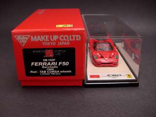 43 Make Up Ferrari F50 Barchetta Red TAB Corsa Wheels Miniwerks 
