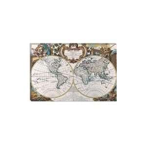   Map of the World Canvas Giclee Art Pri 