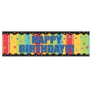   Lets Party By Amscan Happy Birthday Giant Sign Banner 