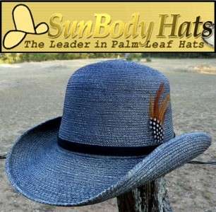 SunBody Hats PALM LEAF West. BOWLER DERBY Hat XXL XXXL  