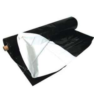Black and White Poly Film   5.5 mil   100 x 10   for Indoor Gardens 