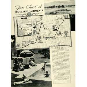 1936 Ad All Year Club Southern California Vacation Tourism Los Angeles 