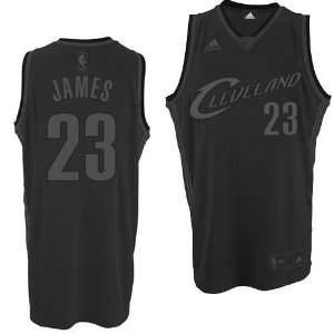  Lebron James Cleveland Cavaliers NBA Swingman Adidas Black On Black 