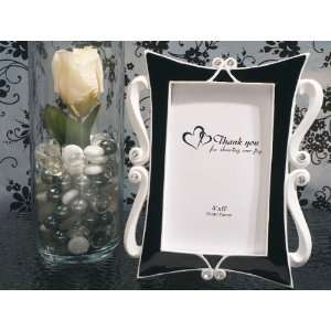 Wedding Favors Elegance black and white epoxy photo frame 