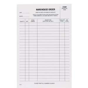  Centurion Inc 90079 Warehouse Order Pad   Pk/5 Office 