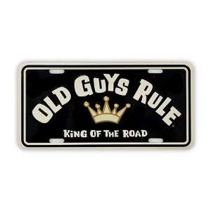  Old Guys Rule King Of The Road License Plate Sports 