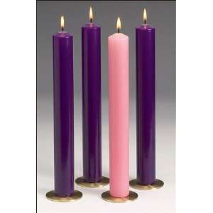  Advent Slim Pillar Set 51 Beeswax