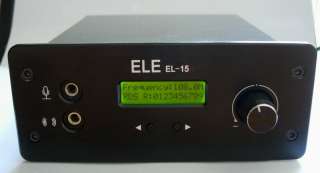 15w FM transmitter FM radio station ELE 15H High End with RDS receiver 