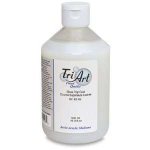  Tri Art Finest Acrylic Mediums   500 ml, Acrylic Top Coat 