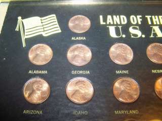 Land of the USA 1976 Commemorative Engraved Penny Set  