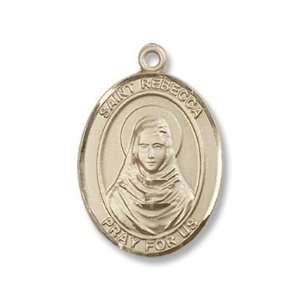   Filled St Rebecca Pendant First Communion Catholic Patron Saint Medal