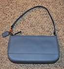 Coach Leather Small Demi Zip Top Handbag 7785 Lt. Blue