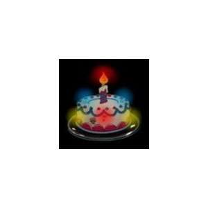   : Flashing Birthday Cake L.E.D. Blinkie Pins: Health & Personal Care