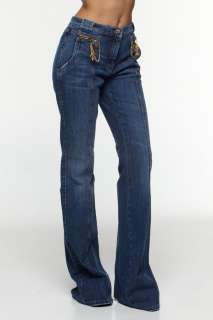 New Roberto Cavalli Womens Jeans Pants Denim Blue Sz 38  