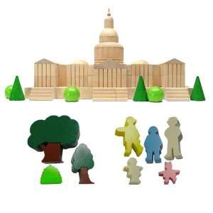  Haba United States Capitol Building Wooden Block Set with Wooden 