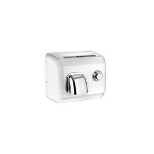  American Dryer DR10N Push Button Steel White Hand Dryer   110/120V 