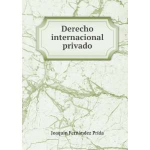  Derecho internacional privado: JoaquÃ­n FernÃ¡ndez 
