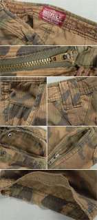 NEW MATCH Mens Stylish Pocket Casual Cargo Shorts camouflage CAMO Size 