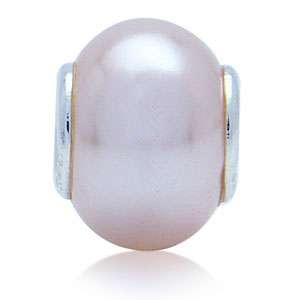 Pearl 925 Sterling Silver European Bead Charm  