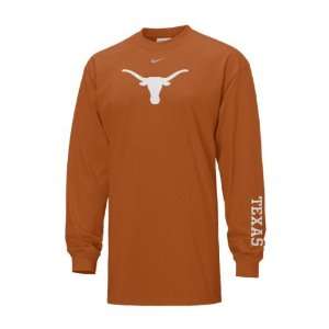  Texas Longhorns Nike Classic Logo Long Sleeve Tee: Sports 