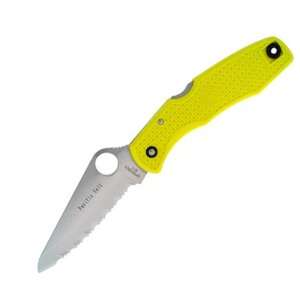  Pacific Salt Yellow FRN Handle Serrated