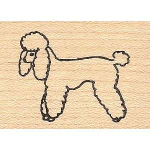Toy Poodle Dog Rubber Stamp
