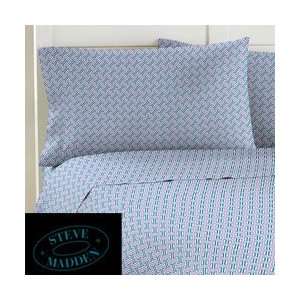  Steve Madden Twin/twin Xl Sheet Set Blue/purple